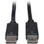 Tripp Lite DisplayPort Cable with Latches (M/M), DP to DP, 4K x 2K, 1-ft. (P580-001), Blac