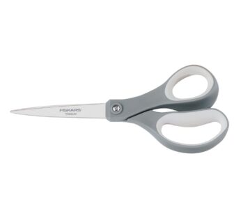 Fiskars Everyday Titanium Adult Scissors 2 Pack, 8 Inch, Gray