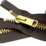 YKK Sale 28" Extra Heavy Duty Jacket Zipper YKK #10 Brass Separating ~ Brown (1 Zipper/pac