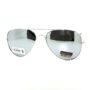 JuicyOrange Silver Mirror Lens Polarized Aviator Sunglasses Thin Metal Classic Aviators