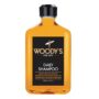 Woody's Men's Daily Shampoo with Vitamin B5, E, Aloe Vera, Ginger, Nourishing Cleanser for