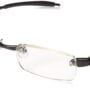 Visualites 1 Black 1.25 Rectangle Reading Glasses
