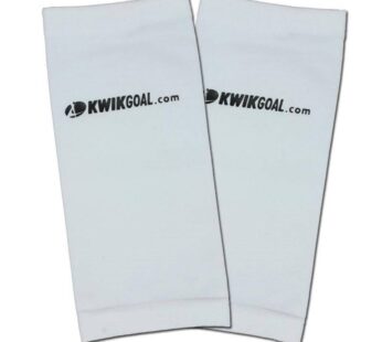 Kwik Goal Adult Shin Guard Compression Sleeves, White