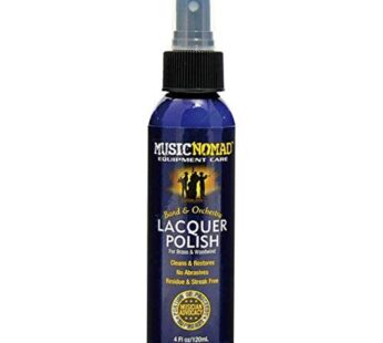 MusicNomad Lacquer Polish for Brass & Woodwind Instruments, 4 oz. (MN700)
