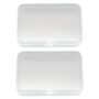 Musiclily Transparent Plastic Acoustic Electric Guitar Pick Holder Case Storage Box (Pack