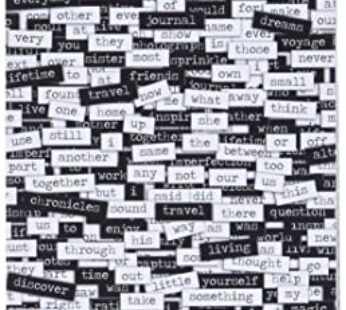 Tim Holtz Idea-ology Chitchat Word Stickers, Black and White Matte Cardstock, 1088 Sticker