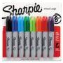Sharpie 38250PP Permanent Marker 5.3mm Chisel Tip Assorted 8/Set (SAN38250PP)