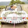 JUST Married Wedding Banner Set, Wedding Decorations for Reception, Bridal Shower and Enga