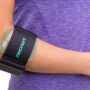 Aircast Pneumatic Armband: Tennis/Golfers Elbow Support Strap, Black