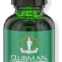 Clubman Pinaud Beard Oil, Balanced Moisture for Facial Hair and Skin, 1 oz