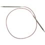 ChiaoGoo Red Lace Circular 32-inch (80cm) Stainless Steel Knitting Needle; Size US 10 (6mm