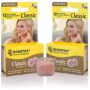 2 Pack of Ohropax Reusable Wax/cotton Ear Plugs (24 Plugs Total) with Clear Carrying Case