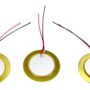 3-pack 27mm Piezoelectric Disk Elements (Contact Pickups) with 2" Leads