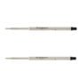 Waterman Black Medium Point Ballpoint Pen Refill (2 Pack)