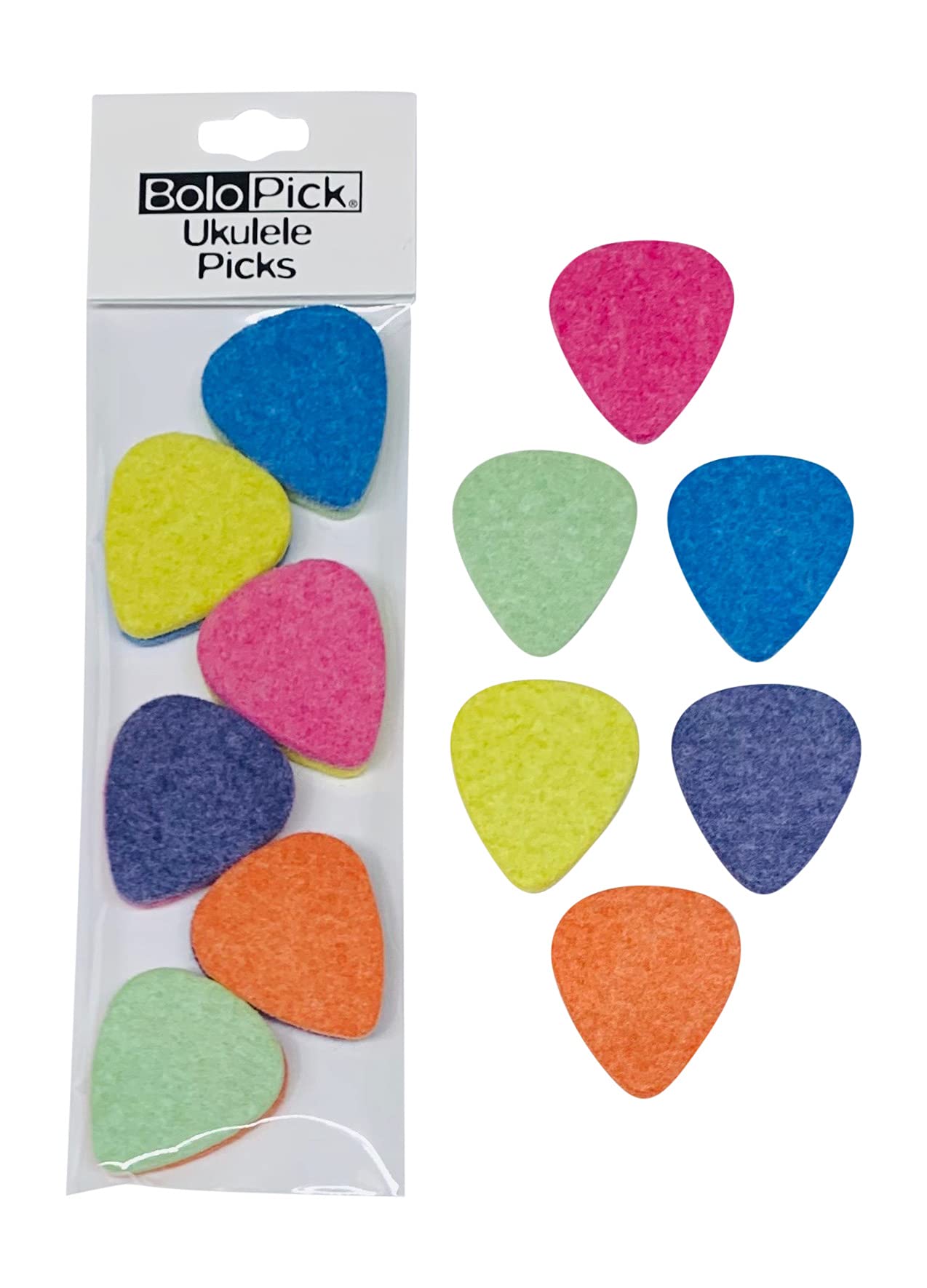 Felt Ukulele Picks, 12 Piece BoloPick Original Recipe Felt Uke Picks for Ukulele, Guitar,B - Image 2
