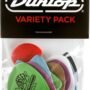 JIM DUNLOP Electric Variety Pack Guitar Picks, 12 Pack, Multi-Color