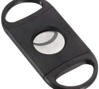 Visol “Flynn” Stainless Steel Cigar Cutter, Black