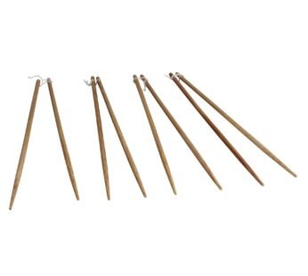 IMUSA 4 Pack 13.5″ Bamboo Cooking Chopsticks,Brown