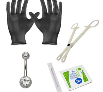 Body Piercing Kit 14G 16G 18G Body Jewelry Forceps Needles (Belly)