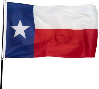 DANF Texas Flag 3×5 Foot TX Texas State Flags Polyester with Brass Grommets 3 X 5 Ft