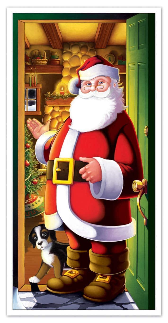 Beistle Santa Door Cover - Image 2