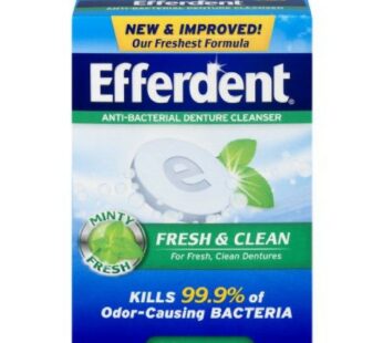 Efferdent Plus Mint Denture Cleanser Tablets 90 ea by Efferdent