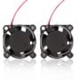 Zittop 2 Pieces BXR 25mm X 25 X 10 Brushless Cooling Fan Small Micro Flow CFM 12v C11