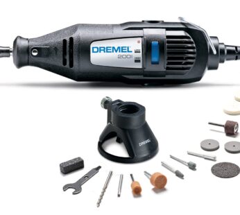 Dremel 200-1/21 Two-Speed Mini Rotary Tool Kit with 21 Accessories- Hobby Drill, Woodworki