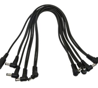 Monoprice 8-Head Multi-Plug Daisy-Chain Cable – 12-Inch, 2.1mm Pins for Guitar Pedal Power