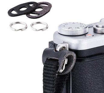 Camera Strap Eyelet Lug Split O Ring Adapter & Leather Cover for Sony ZV-E10 A6700 A6600 A