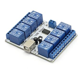 SainSmart USB Eight Channel Relay Board for Automation – 12 V