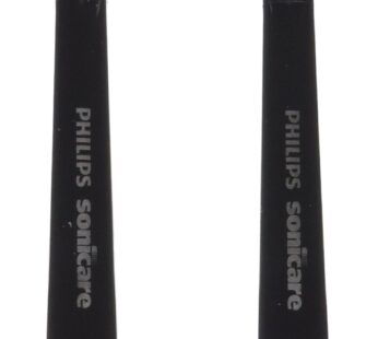 Philips Sonicare Genuine DiamondClean Replacement Brush Heads, Black, 2 Pack, HX6062/94