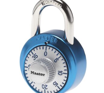 Master Lock 1561DAST Locker Lock Combination Padlock, 1 Pack, Cut Resistant, Colors May Va