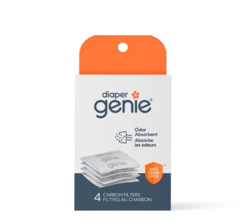 Diaper Genie Carbon Filter (4-Pack) | Diaper Pail Odor Eliminator & Deodorizer | Compatibl