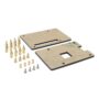 Geekworm for Raspberry Pi 4 Case, Universal HAT Size Pi Case DIY Kit, Protective Acrylic C