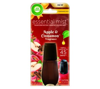 Air Wick Essential Mist Refill, 1 ct, Apple Cinnamon, Essential Oils Diffuser, Air Freshen