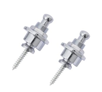 Musiclily Guitar Bass Schaller-Style Security Straplocks Round Head Strap Locks and button