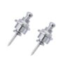 Musiclily Guitar Bass Schaller-Style Security Straplocks Round Head Strap Locks and button
