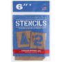 PRO ART Oiled Stencil Board Lettering, 6-inch Set, Natural