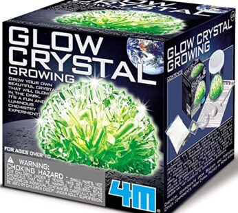 4M Glow Crystal Growing Kit – Grow a DIY Crystal Experiment Specimen, A Great Educational
