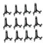 Artliving 5 Inch Black 12pcs/Set Plastic Easels Plate Display Stands Picture Frame Stand H