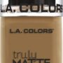 L.A. COLORS Truly Matte Foundation, Warm Caramel, 1.35 Fl. Oz.