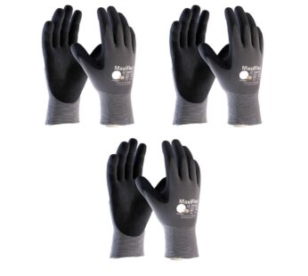 Maxiflex 34-874 Ultimate Nitrile Grip Work Gloves, Medium, 3 Piece