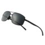 SUNGAIT Ultra Lightweight Rectangular Polarized Sunglasses UV400 Protection (Black Frame G