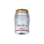 AmScope 4X Plan Achromatic Objective Lens with Knurled Ring