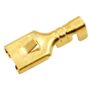 Baomain Female Spade Quick Splice Crimp Terminals 6.3mm Crimp Connector Non Insulated 100