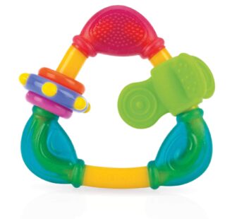 Nuby Spin N’ Teethe Teether, Colors May Vary