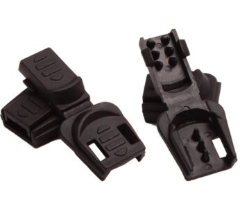 Vafon Aligle 100pcs Zip Clip Buckle Zipper Pulls Cord Rope Ends Lock Black Plastic Zipcord