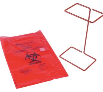 Heathrow Scientific Steel Wire Biohazard Bag Holder, Epoxy Coated, Standard-Sized (3.58 x