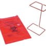 Heathrow Scientific Steel Wire Biohazard Bag Holder, Epoxy Coated, Standard-Sized (3.58 x